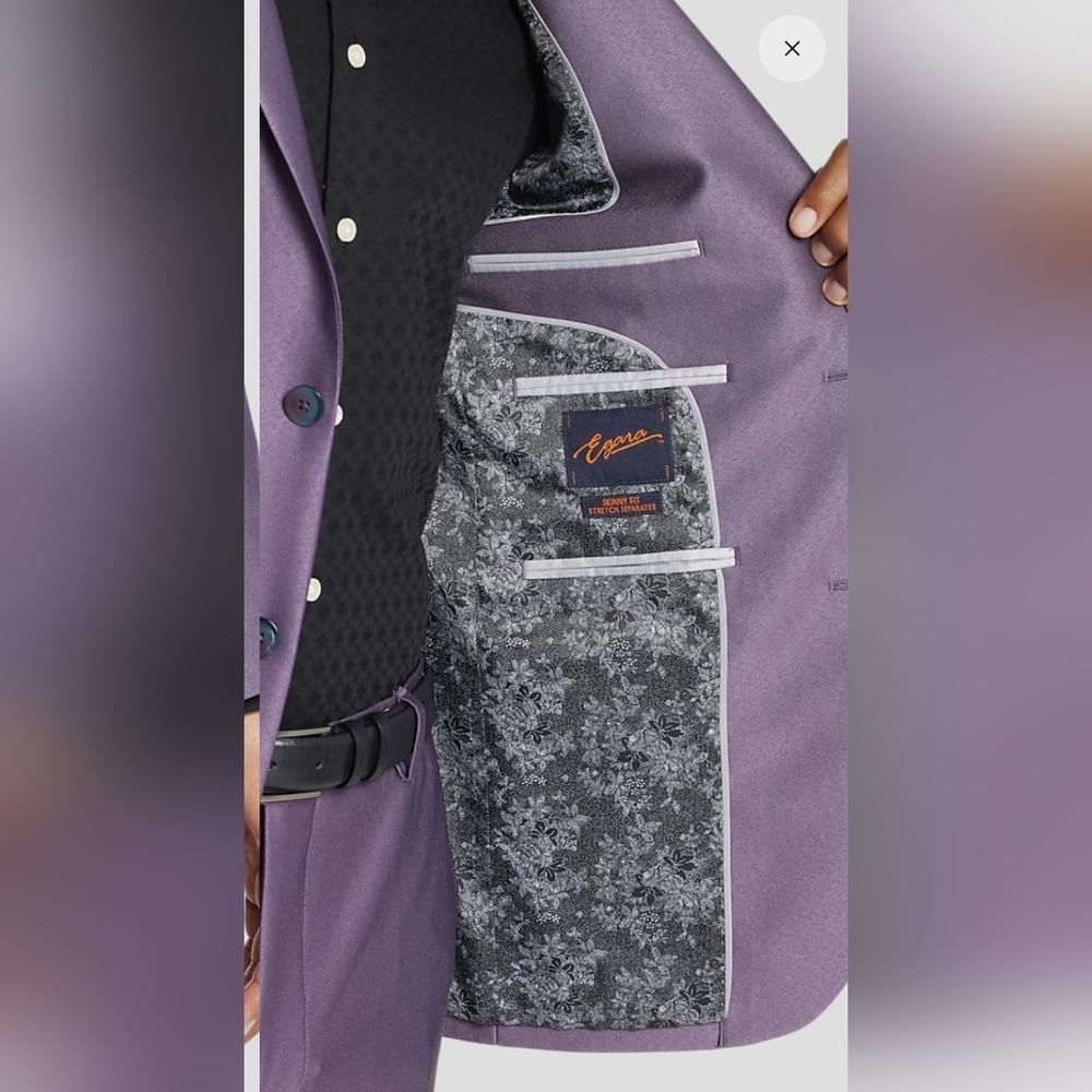 Egara
Skinny Fit Shiny Suit Jacket - Picture 4 of 5